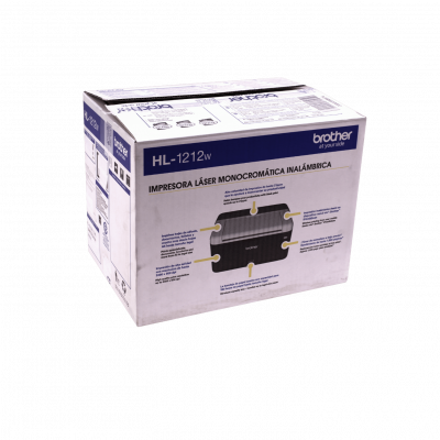 HL-1212W BROTHER Impresora Láser Monocromo con Conectividad WiFi y USB 21ppm 2400x600dpi Bandeja de 150 Hojas Tóner TN-1060