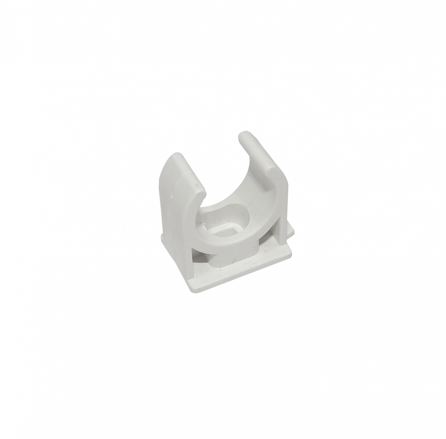 PVC16-A LINKCHIP 16mm Abrazadera de Sujeción Grapa para Cañería PVC Blanca Tornillo