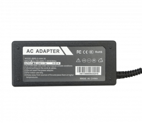 F24-3C Conector 5,5x2,5mm Fuente Conmutada de 24VDC 3A 72W con carcasa plástica para interior