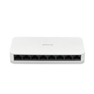 DGS-1008A D-LINK Conmutador de Escritorio No Gestionable de 8 Puertos Gigabit 1000Mbps, No Montable en Rack, incluye Fuente 5V 1A