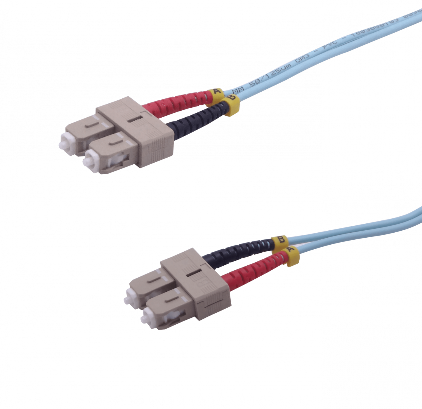 JF3CC15 LATIGUILLO FIBRA DÚPLEX MULTIMODO OM3 SC-SC 15 METROS 3.0mm 50/125µm LSZH
