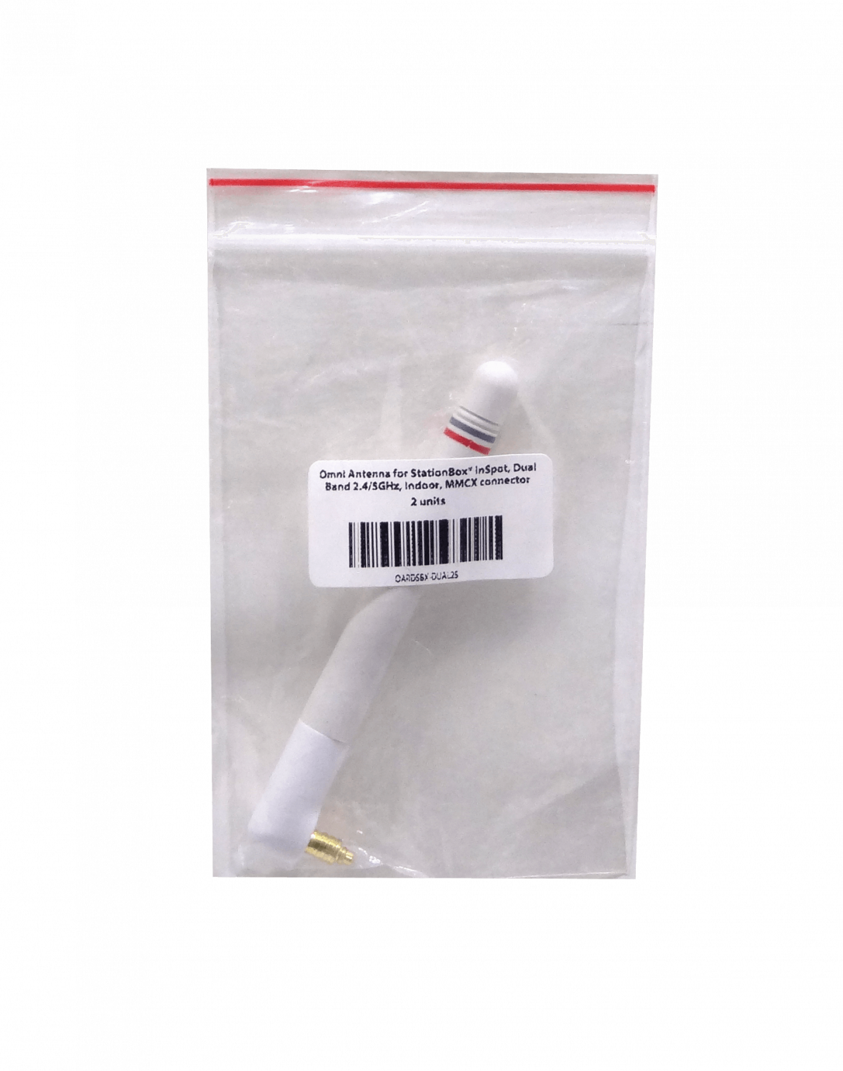 OARDSBX-DUAL25 RFEL 2,4ghz-2dBi 5ghz-3dBi 1-MMCX Antena Interior Omnidireccional Dipolo 88mm