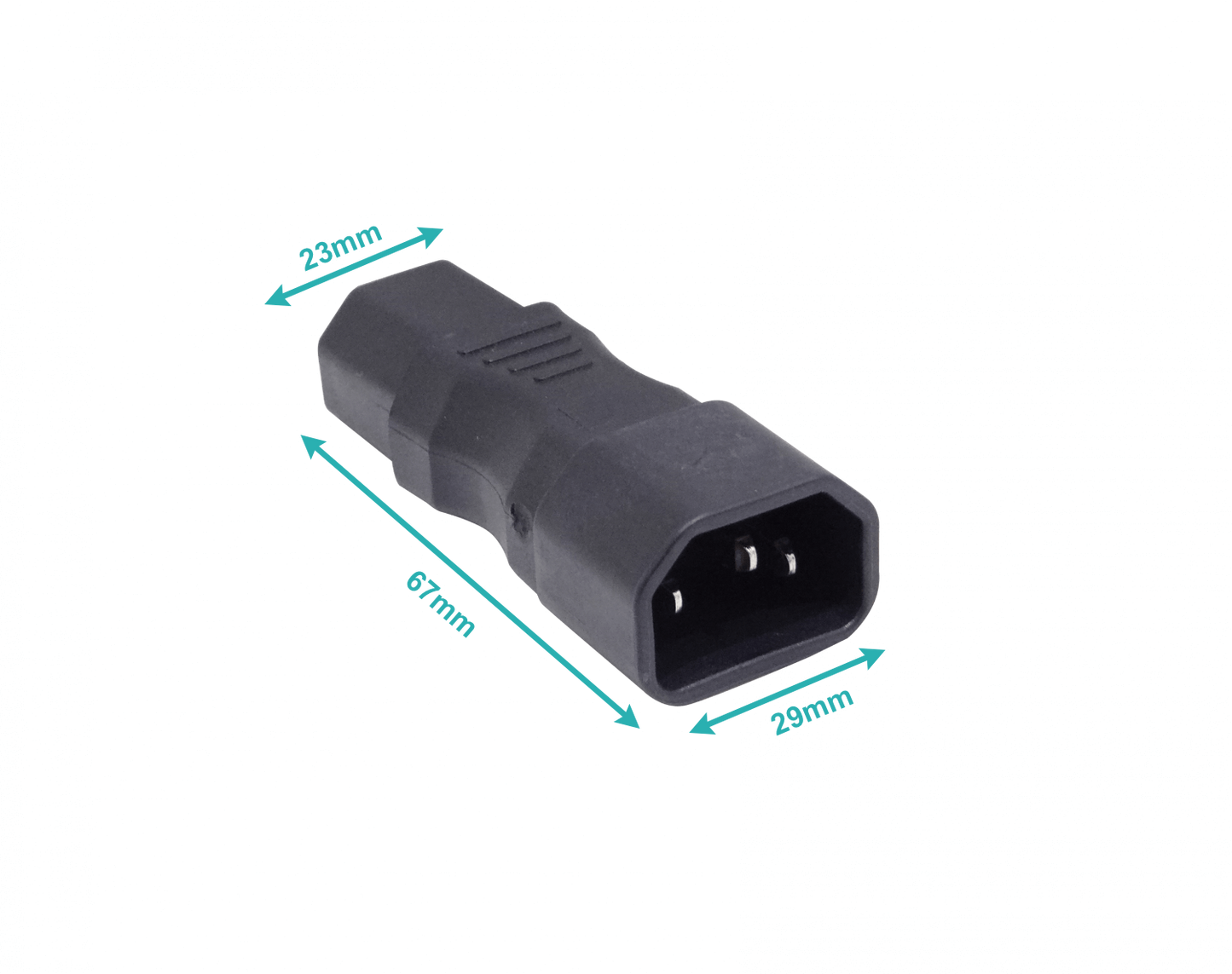 C14-C15 Hembra-C15 Macho-C14 Recto Adaptador Electrico 10A 250V WA-0162