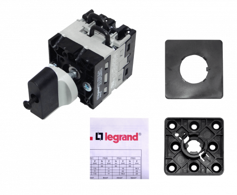 27491 LEGRAND Conmutador de Fase Interruptor 1-0-2 16A 500V 3-posiciones