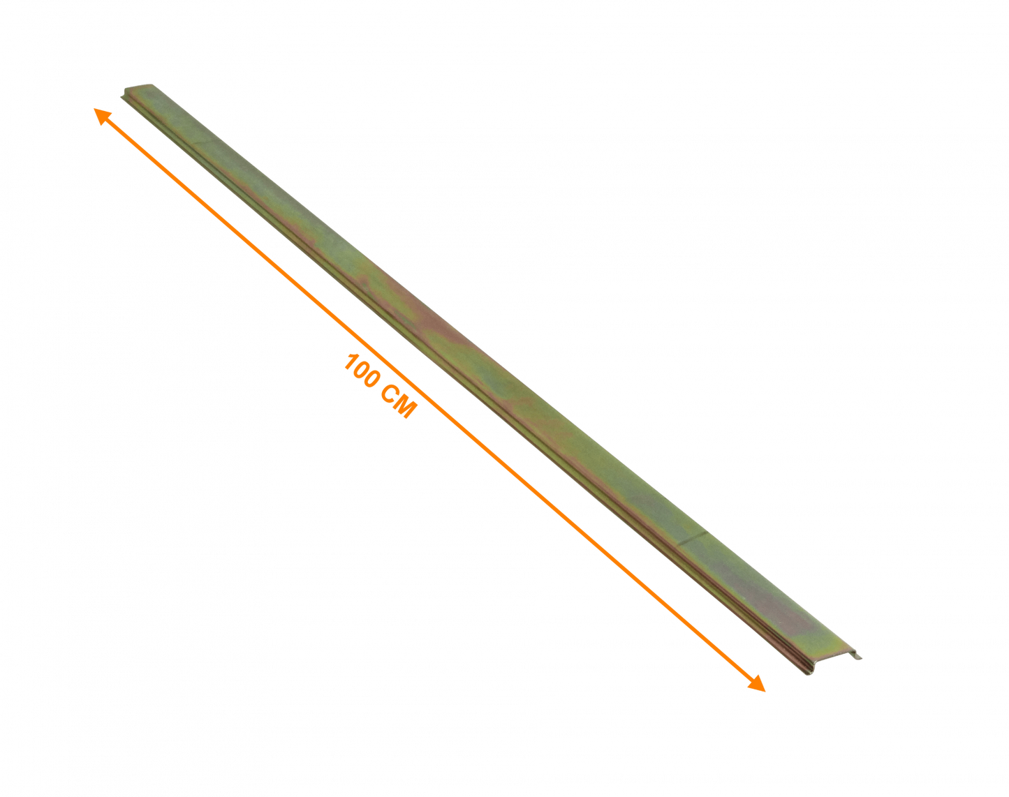 DIN-35-1 Perfil guía 100 centímetros 1 metro Carril normalizado DIN 35 milímetros Simétrico Acero zincado Para uso en automatización y aplicaciones similares