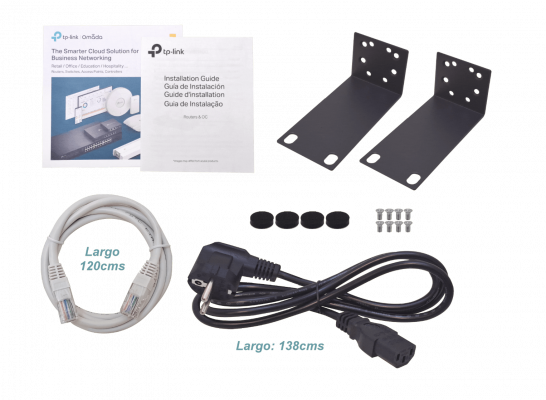 OC300 TP-LINK Controlador de Red Omada 2 Puertos 1000Mbps 100-240VAC 1-USB-AH Gestión 500-EAP Montaje en Rack