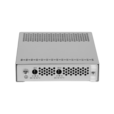 CRS305-1G-4S+IN MIKROTIK Switch de Fibra Administrable Capa 5, 4 Puertos SFP+ 10G, 1 Puerto 1000 con PoE Pasivo, Doble Entrada DC, Fuente 24V Incluida
