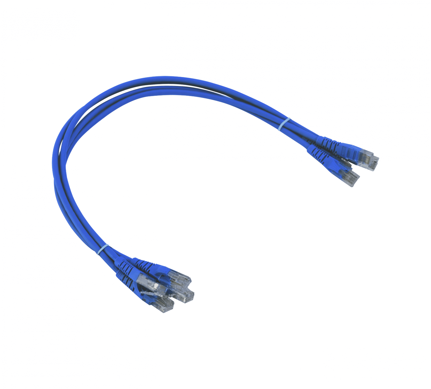 CP6A-05-4 LINKMADE 4 unidades 50cm CAT6 Azul LSZH Cable de parcheo inyectado 4x0,5 metros