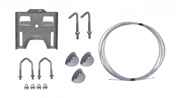 CHIMNEY Kit de Montaje para Chimenea Hasta 1-1/2-pulgadas Galvanizado
