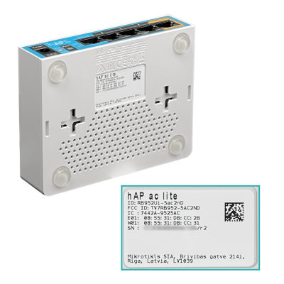 HAP-AC-LITE MIKROTIK 5-100 AC750 2,4GHz/5GHz USB L4 PoE-in-out RB952Ui-5ac2nD