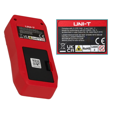 LASER-70 UNI-T Dispositivo 0,001-70mt Láser Medición de Distancia incl-2xAAA Memoria