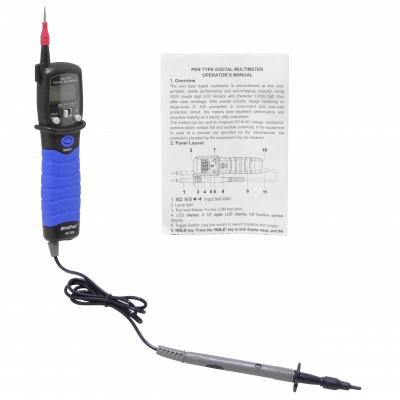 MULTIMETER-P Multímetro Digital de Pinza Fija Requiere 2 Pilas AAA 600 Voltios CD/CA HP-38B