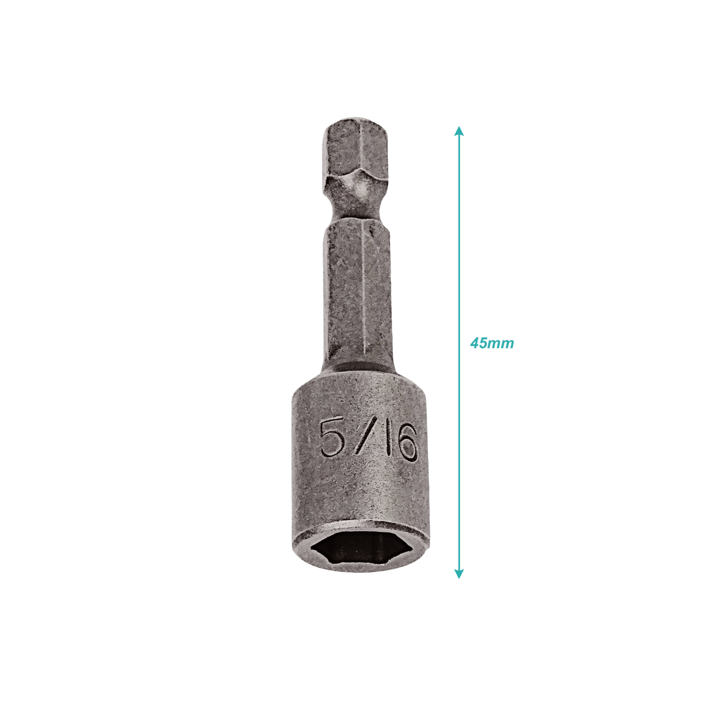 PH516 Punta de vaso hexagonal de 5/16 x 45mm magnetizada 1-pieza