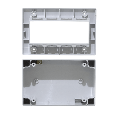 KEP-4 KALOP sin Tapa 4-Módulos Caja Gris IP40 4-Puestos Sigma KL42023