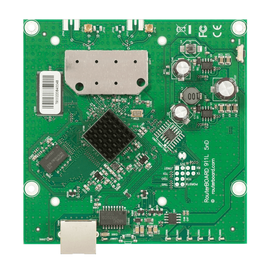 RB911-5HND MIKROTIK 5GHZ 2X2 2-MMCX 1-100-POE/8-30V 600MHZ L3 26DBM 105X105MM