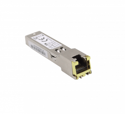 S+RJ10 MIKROTIK Transceptor SFP+ 10GBASE-T de Cobre con Puerto RJ45 Multigigabit (10/100/1000/2500/5000/10000)