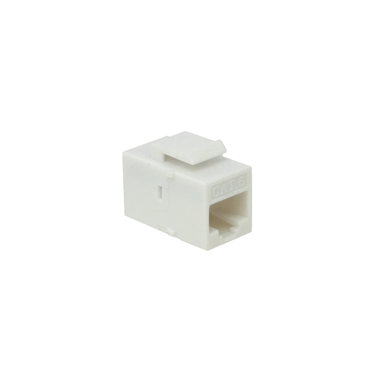 KC6W Blanco CAT6 UTP Copla RJ45-RJ45 Keystone Feedthrough