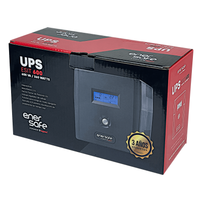 ESIT600VA ENERSAFE 52WH 1x7AH 600VA 360W 4-C13 1-C14 AVR UPS Interactiva