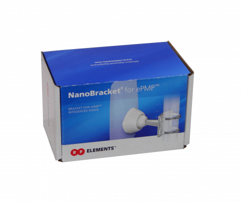 NB-EPMP. RFEL Soporte de Montaje ePMP en tres ejes orientable compatible con Cambium Integrated Radio NanoBracket