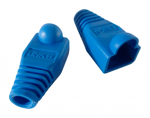 RJC-BA Tapa Protectora para Conector RJ45 Color Azul Paquete de 100 Unidades