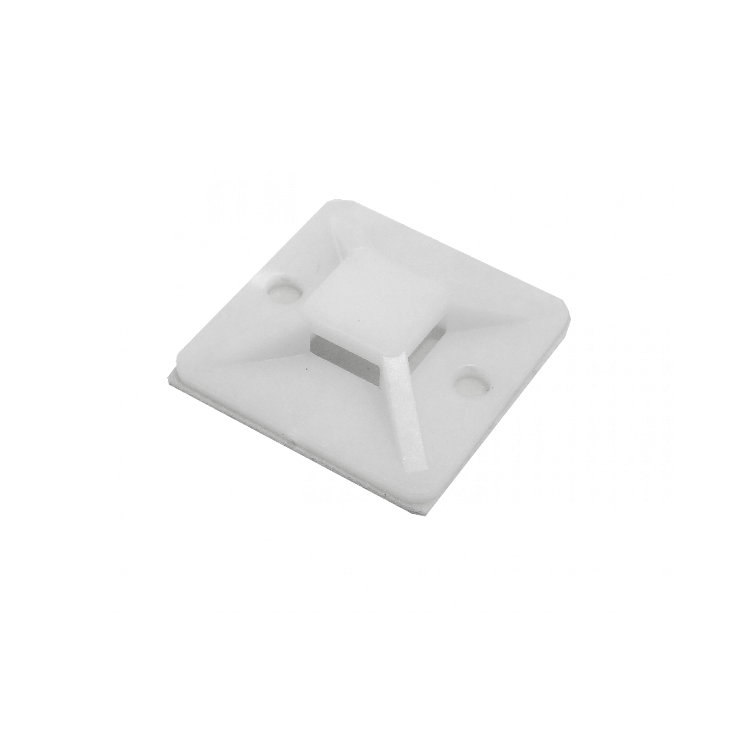 HC-103 Cantidad 100-unidades Base adhesiva dimensiones 3x3cm Soporte para asegurar cordones hasta diámetro 7mm