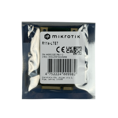 R11E-LTE7 MIKROTIK LTE CAT7 1/3/5/7/8/20/28/32/38/40/41 MiniPCIe 2-U.FL 4G/3G