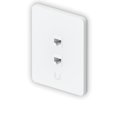 UFP2H UI 1-módulo Lechoso 2-Ranuras-Keystone Horizontal Placa-frontal Personalizable 118x88mm