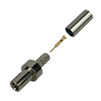 9M1C Conector coaxial engarzable CRC9 macho a RG316, compatible también con cable RG174 y modelo CA100