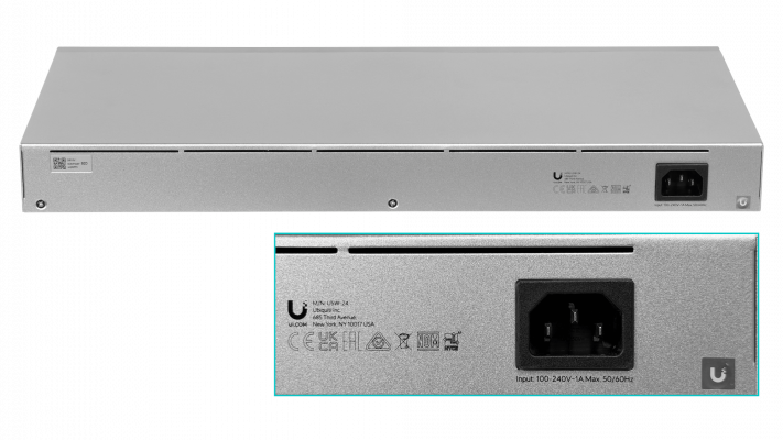 USW-24 UBIQUITI LCD1.3 24-1000 2-SFP RS232 req-UniFi Switch Administrable Bastidor
