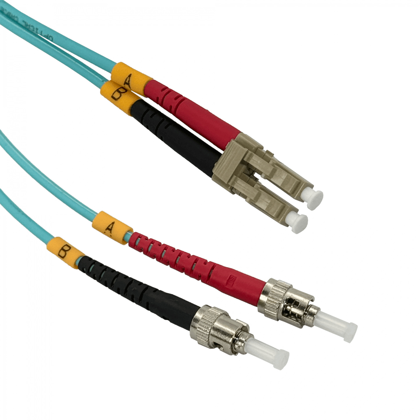 JF3LT1 1mt LC-ST OM3 Multimodo MM Duplex Cable de Interconexión Fibra Óptica 3.0mm 50/125um