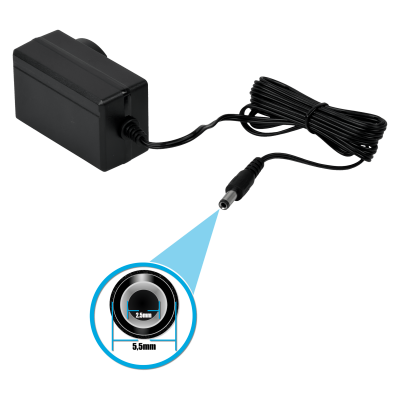 LANTEK-C. Lantek Transformador 12VDC 2,5A 30W Alimentación Eléctrica Entrada 100-240VAC