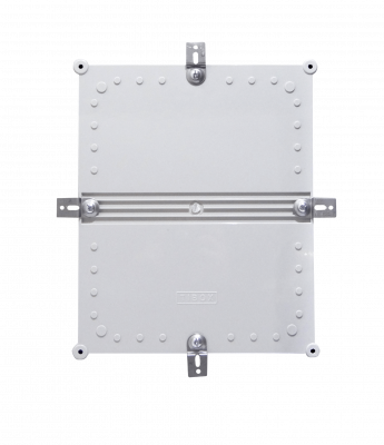 TJ-AG-3428 TIBOX 340x280x130mm Cubierta Gris Caja Estanca de Plástico Gris con Placa IP66 RoHS