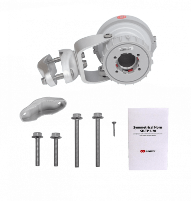 SH-TP-5-70 RFEL 5ghz 11,5dBi 70ºx70º Antena Bocina IP55 Poste/15-86mm 29dB-FrenteFondo