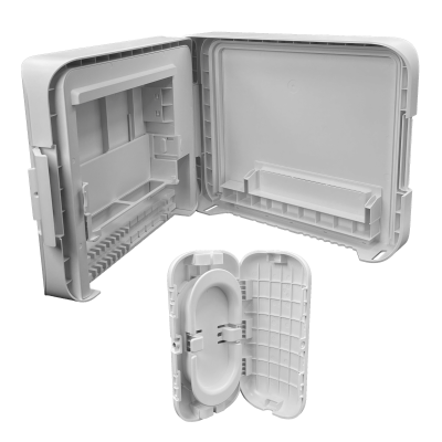 UISP-BOX-PLUS UBIQUITI Gabinete para Exteriores IPX6 Compatible con UISP-S-PLUS Montaje en Muro o Poste de 35-60mm Dimensiones 380x293x76mm