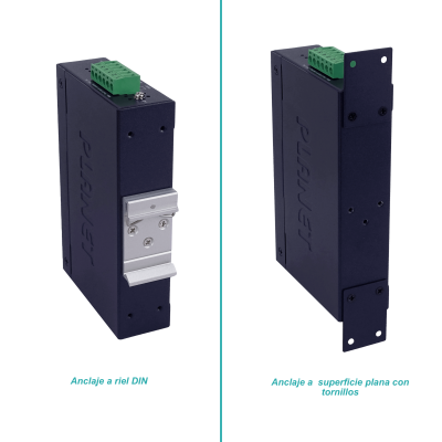 IGS-801T Switch industrial no administrable PLANET de 8 puertos Gigabit, montaje en riel DIN, alimentación 12-48 VDC/24 VAC