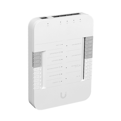 UA-HUB-GATE UBIQUITI Porton Puerta Reles 4-Cams/Readers Riel-Din req-PoE++