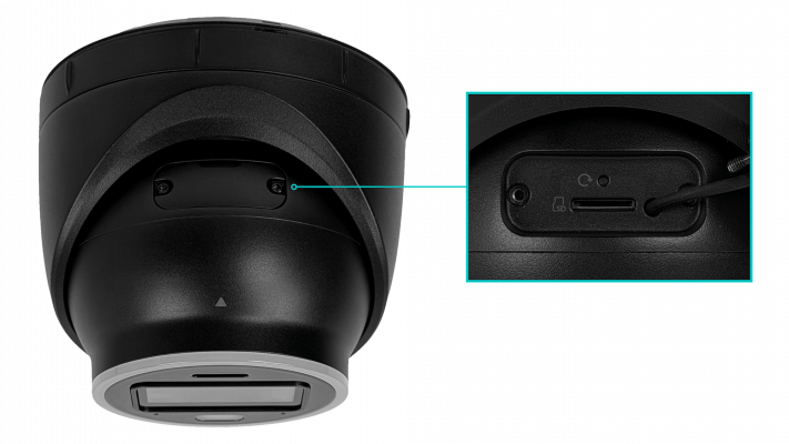 UVC-AI-TURRET-B UI Negro MiniDomo 8MP AI V57º 1-1000 IP66 IK08 CamaraIP IR40 req-PoE+