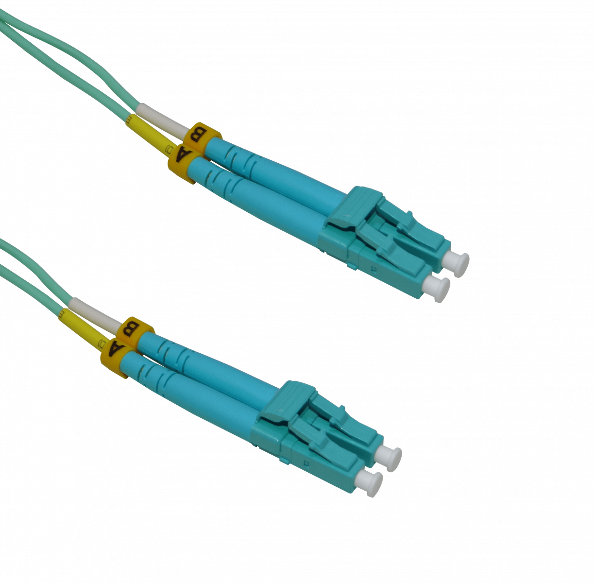 UOC-0.5. Cable de interconexión dúplex de fibra óptica multimodo UBIQUITI de 50 cm, con conectores LC a LC, núcleo de 50/125 µm, OM3 y cubierta de 2 mm.