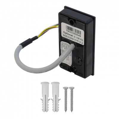 KR101E ZK Lector RFID 116x75mm Teclado req/6-14VDC 6-pin Zumbador sin-Pulsadores