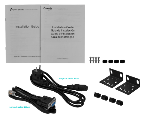 TL-SG3428 TP-LINK 24-Puertos-1000 4-Ranuras-SFP Consola-RS232-RJ45 Switch Gestionable Rack incluye-USB Omada