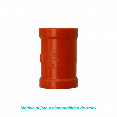 NVC16-CP 16mm Unión PVC para Conducto Naranja Certificación SEC