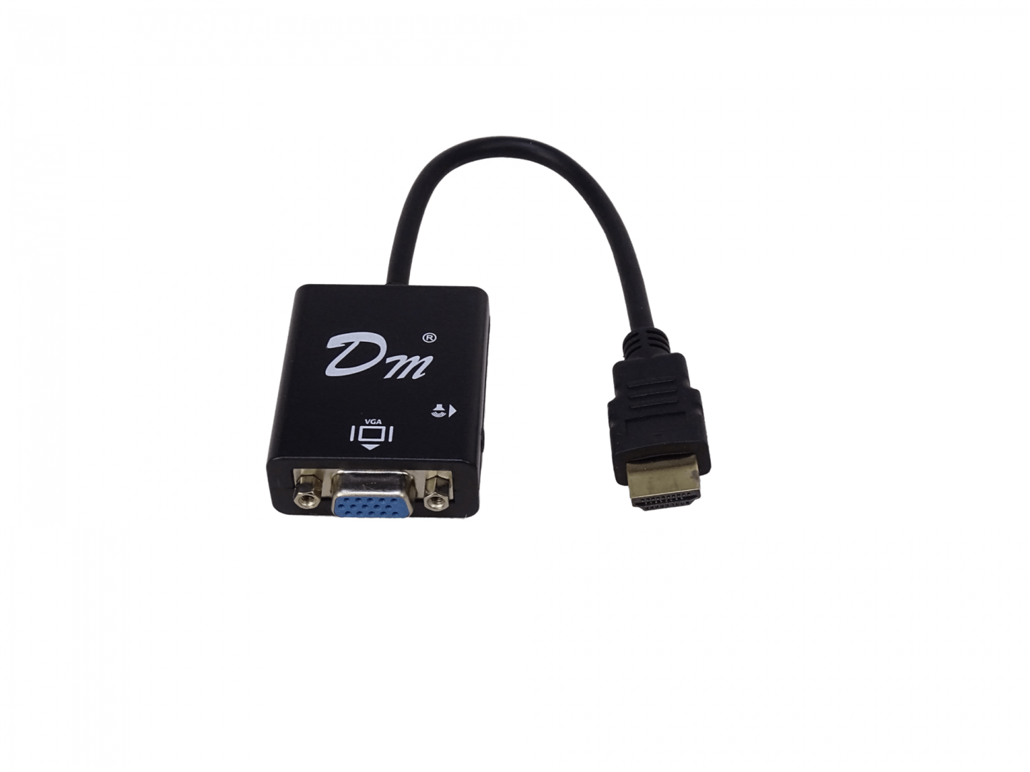 HDMIVGA Adaptador Conversor de Video de Entrada HDMI Macho a Salida VGA/DB15 Hembra con Audio Estéreo 3.5mm Macho