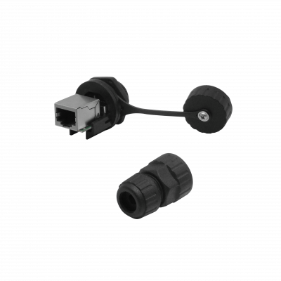 RJ45-CCP Acoplador y Conector RJ45 STP FTP para Exterior M20 IP67 para Caja Hembra-Hembra