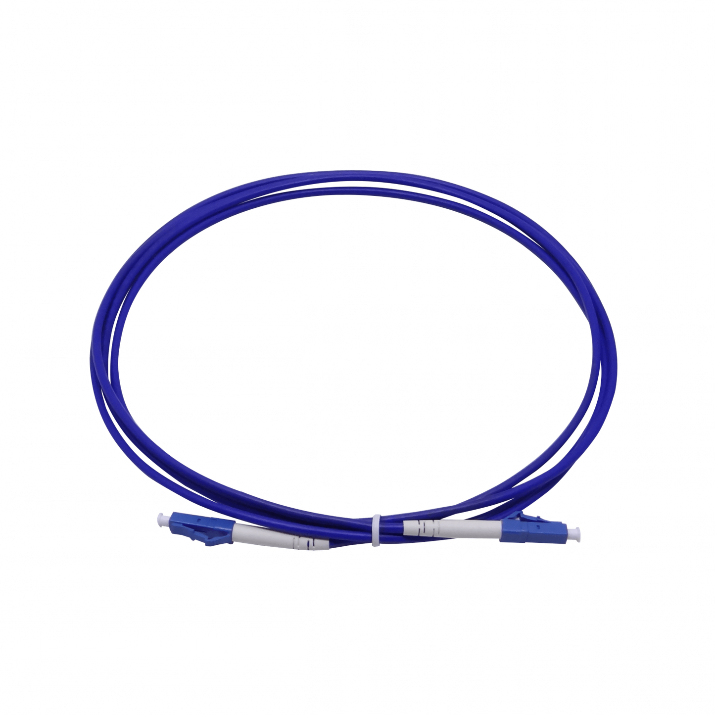 JBSLL2 Cable Pigtail de Fibra Óptica Monomodo Simplex LC-LC, Blindado, Cubierta LSZH, 2 metros, Diámetro 3.0mm, Núcleo/Revestimiento 9/125µm