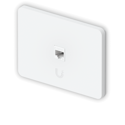 UFP1W UI Panel Frontal 1-módulo Blanco 1-Puerto Keystone Orientación Apaisada Revestible 118x88mm