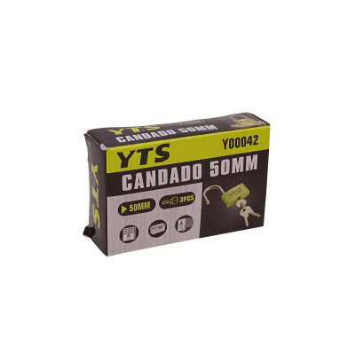 CANDADO-50 YTS Candado de seguridad 50mm incluye tres llaves largo 28mm referencia Y00042