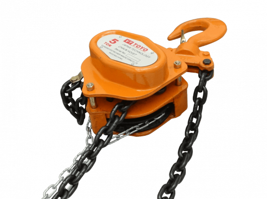 TECLE-5 Reduccion Poleas Cadenas-2x6m Maximo-5-Ton