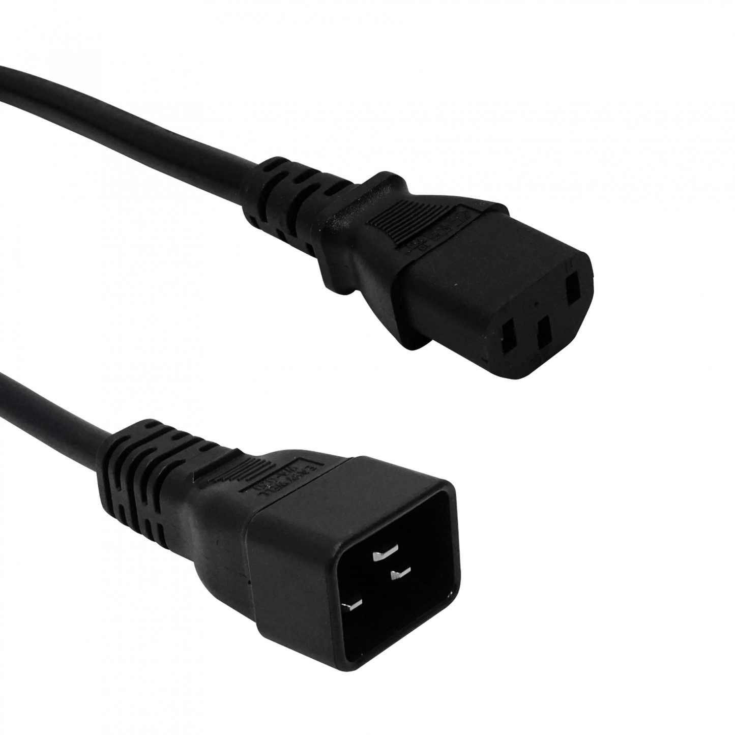 CDMC C13-Hembra-10A C20-Macho-16A Cable de Alimentación 1,5-1,8mt Negro