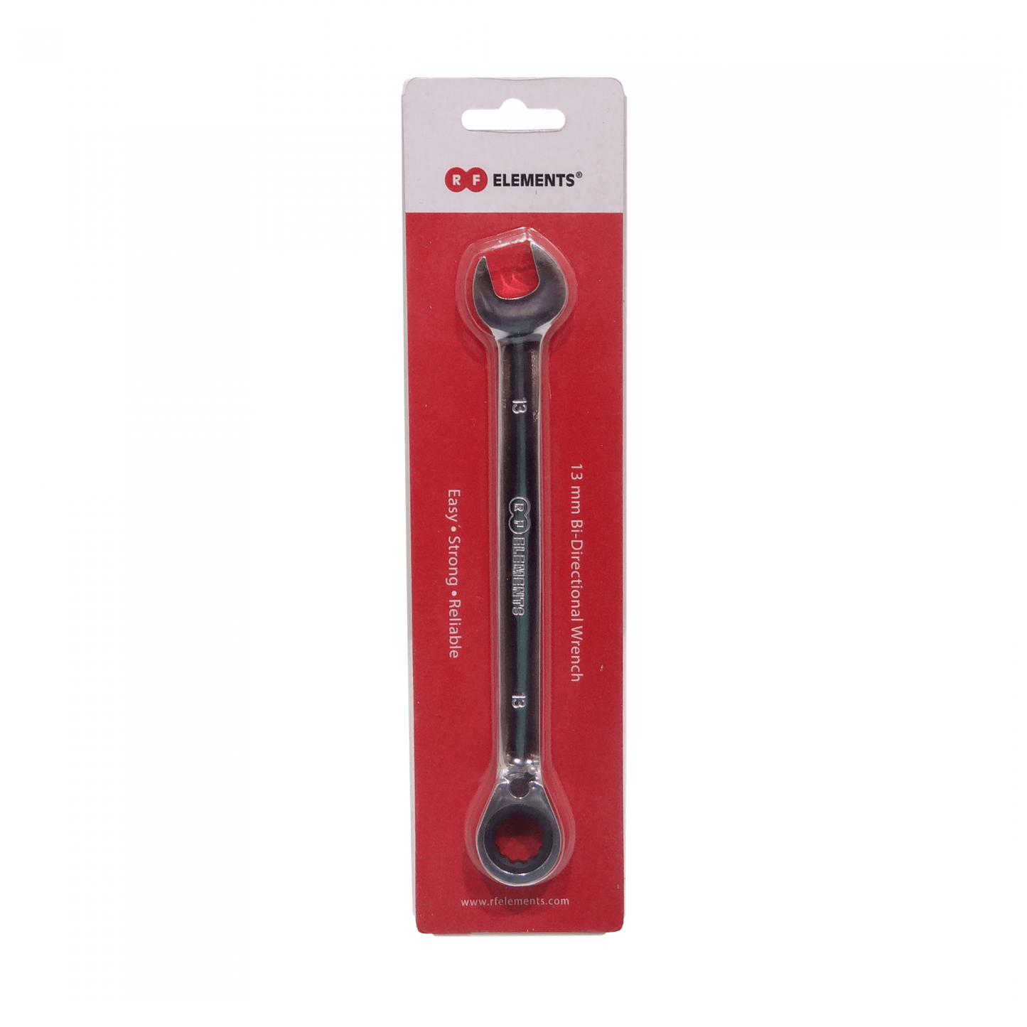 RRW-13MM Llave de trinquete bidireccional con mecanismo de clic RFEL de 13 mm, tipo hexagonal, para uso en antenas