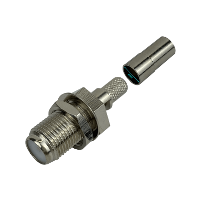 FH2C Conector F-Hembra Crimpeable para Cable LMR195 RG58 Serie-195